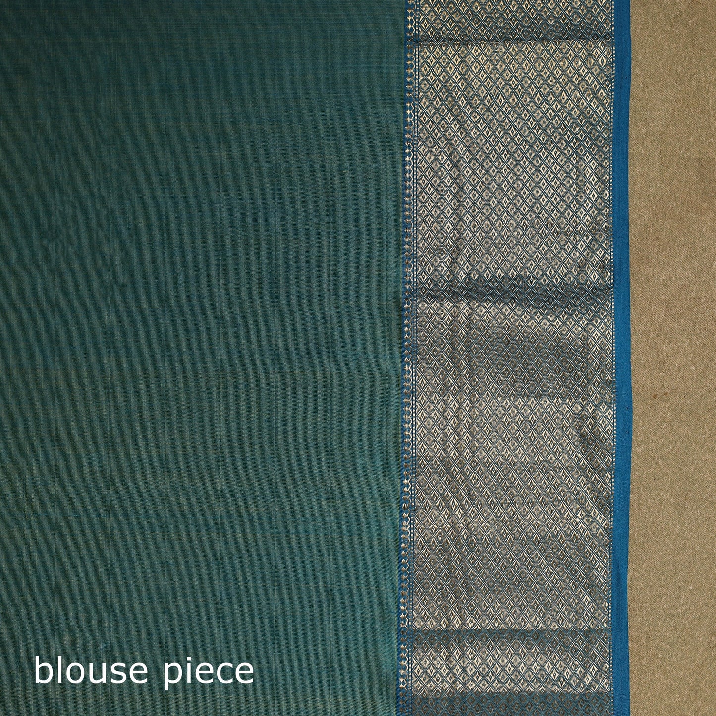 Green - traditional handloom zari work silk maheshwari