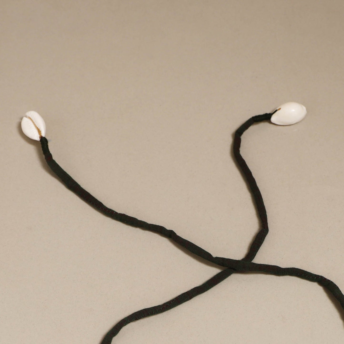 Traditional handmade fabart green rosa gajra - handcrafted