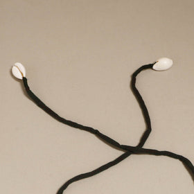 Traditional handmade fabart green rosa gajra - handcrafted