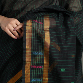 Green - traditional venkatagiri handloom cotton stripe