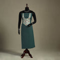 Green Unstitched Plain Cotton Kurta Material