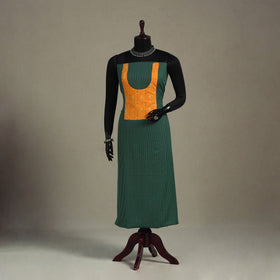 Green Unstitched Plain Cotton Kurta Material