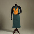 Green Unstitched Plain Cotton Kurta Material
