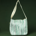 Green Upcycled Weave Handmade Sling Bag