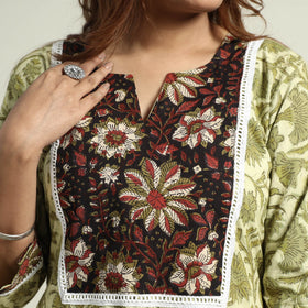 Buy Vanaspati Hand Block Printed Cotton Kurta Online at iTokri.com