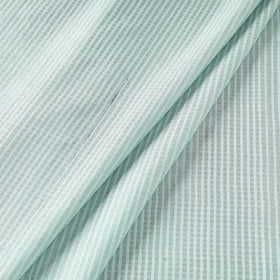 Green - vidarbha handloom checks tussar silk fabric 03