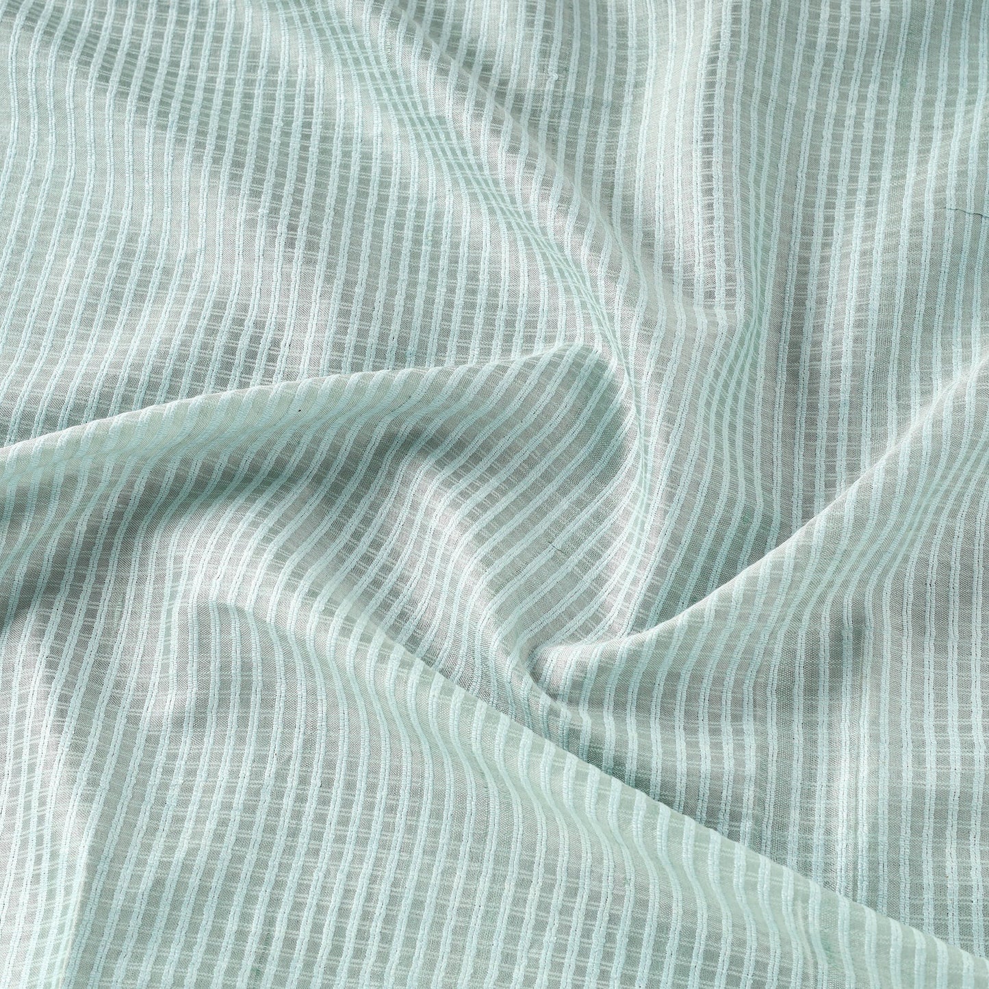 Green - vidarbha handloom checks tussar silk fabric 03