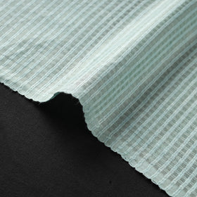 Green - vidarbha handloom checks tussar silk fabric 03