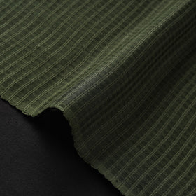 Green - vidarbha handloom checks tussar silk fabric 06