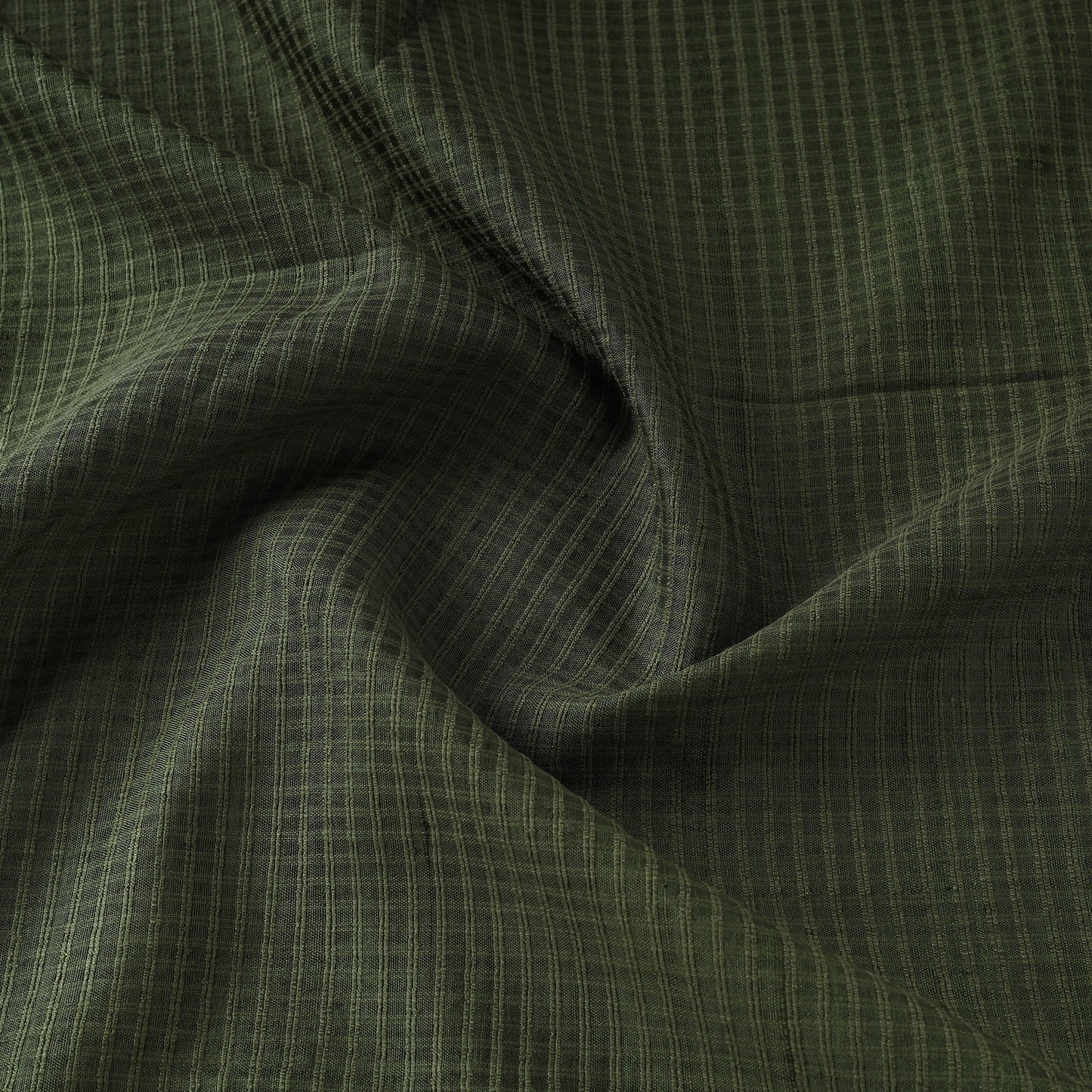 Green - vidarbha handloom checks tussar silk fabric 06
