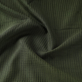 Green - vidarbha handloom checks tussar silk fabric 06