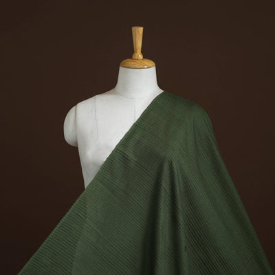 Green - vidarbha handloom checks tussar silk fabric 06