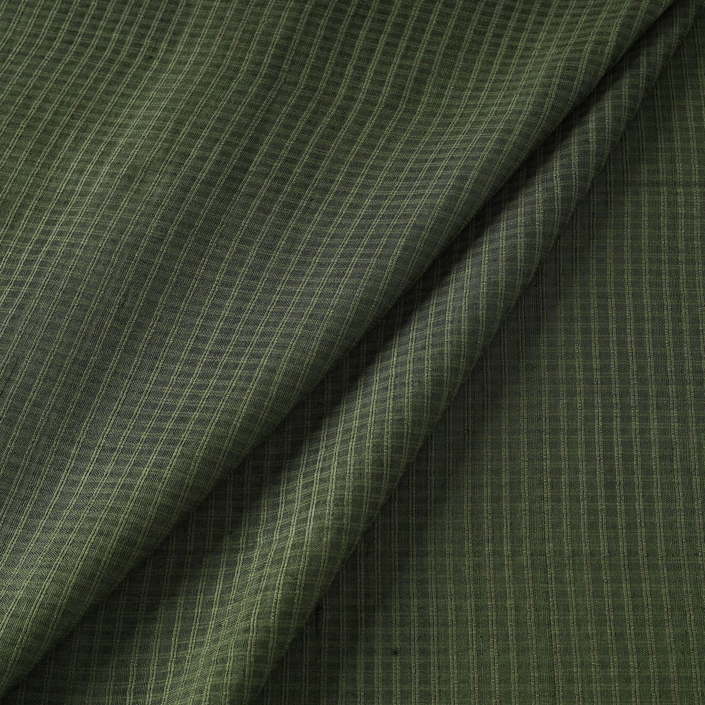 Green - vidarbha handloom checks tussar silk fabric 06