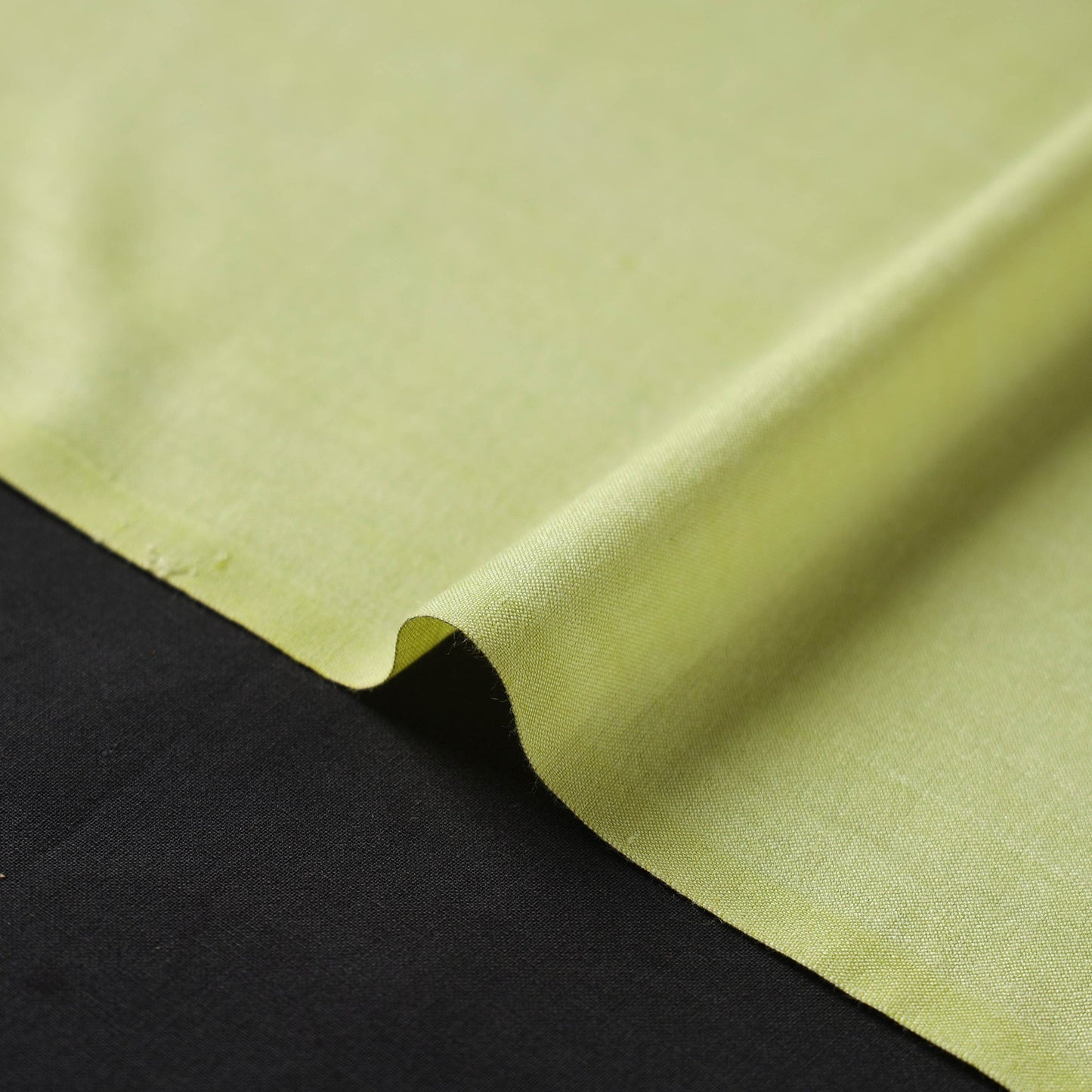 Green - vidarbha handloom plain tussar silk fabric 01