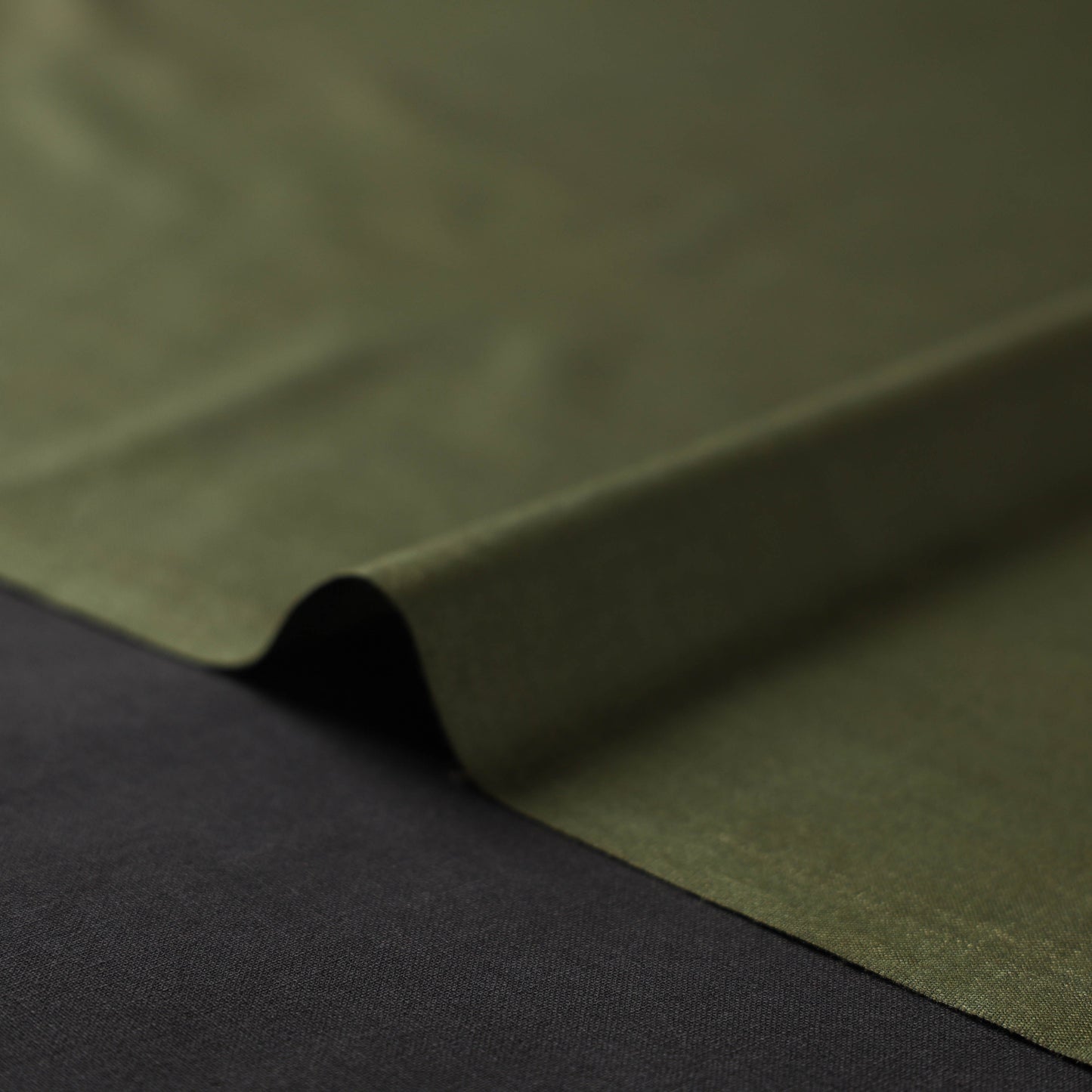 Green - vidarbha handloom plain tussar silk fabric 07