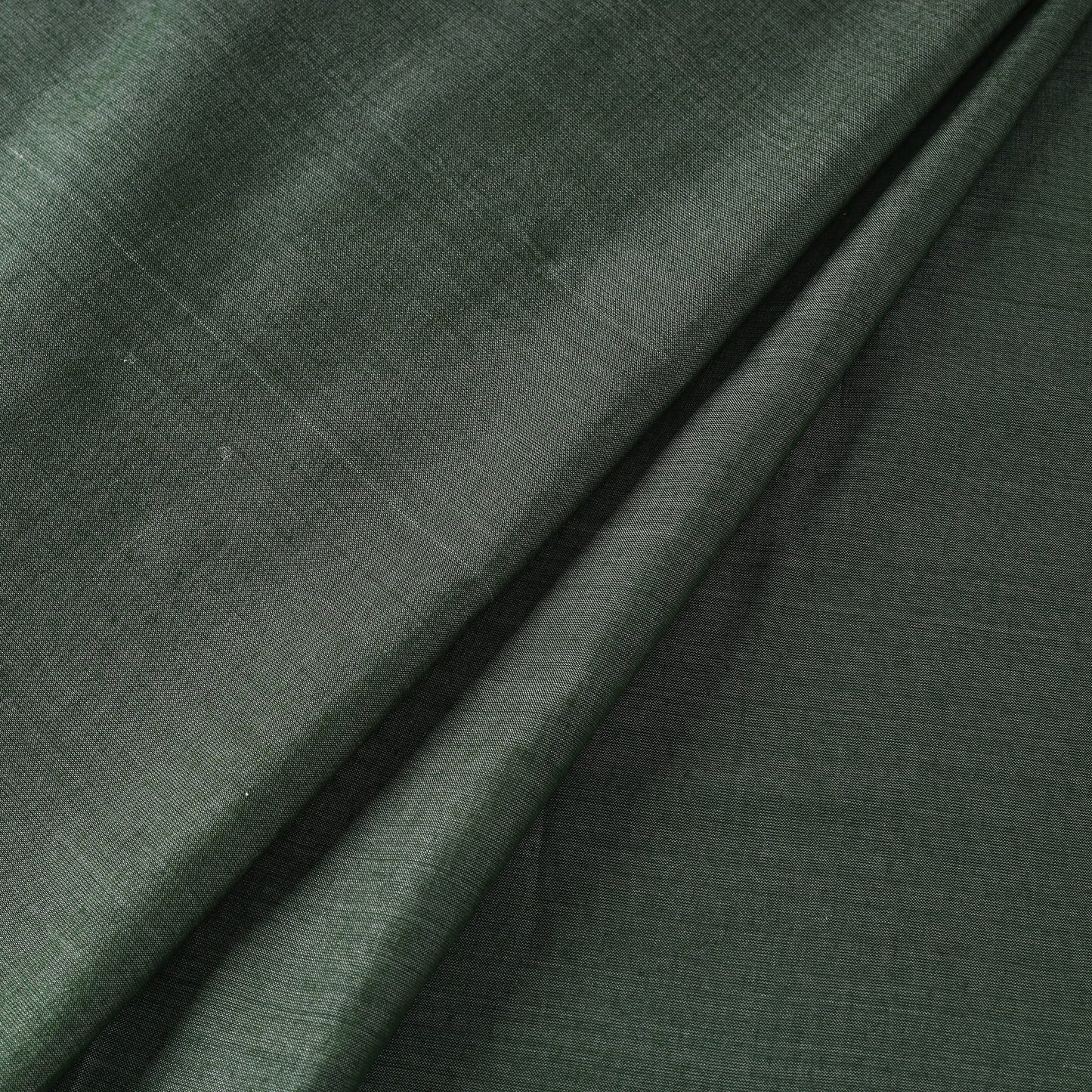 Green - vidarbha handloom plain tussar silk fabric 09
