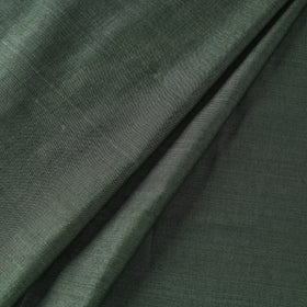 Green - vidarbha handloom plain tussar silk fabric 09