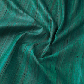 Green - vidarbha pure tussar x ghicha silk handloom fabric