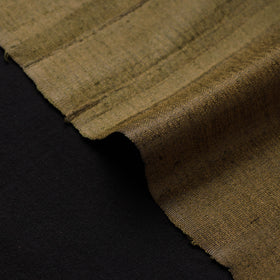 Green - vidarbha tussar x ghicha silk handloom fabric 08