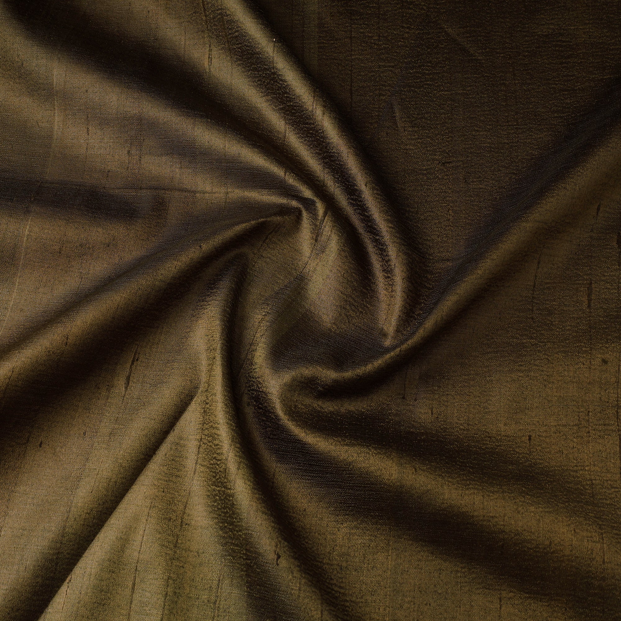 Green - Vidarbha Tussar x Muga Silk Handloom Plain Fabric 12