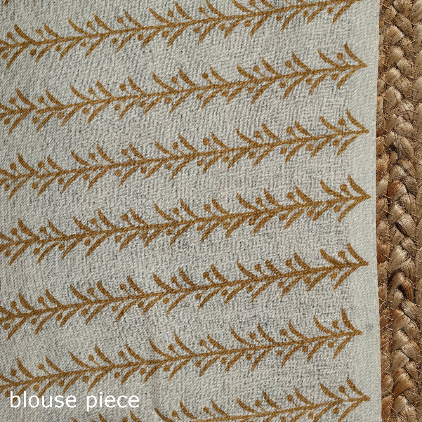 Green - hand merino wool sanganeri saree 05 - handcrafted