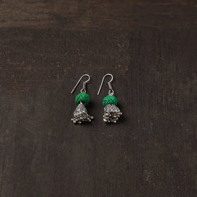 Yashasmini german silver jhumki earrings - handcrafted