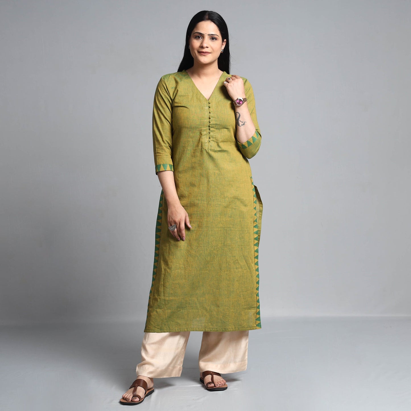 Buy Dharwad Cotton Long Kurta Online at iTokri.com