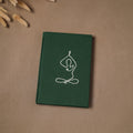 Yoga hand embroidered fabric cover handmade paper journal