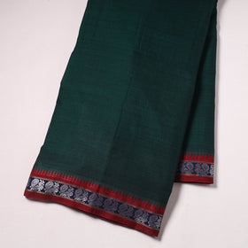 Green Zari Border Dharwad Cotton Fabric