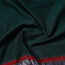 Green Zari Border Dharwad Cotton Fabric