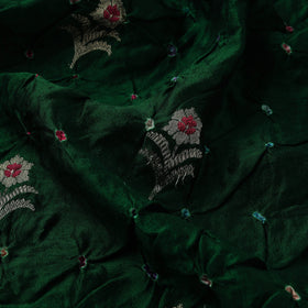 Zari buti silk tie-dye bandhani fabric 30 - handcrafted