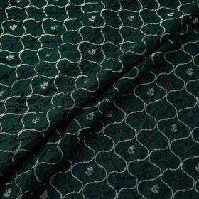 Zari work silk tie-dye bandhani fabric 44 - handcrafted