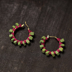 Buy Zeba Handmade Thread & Stone Work Earrings 08 Online at iTokri.com