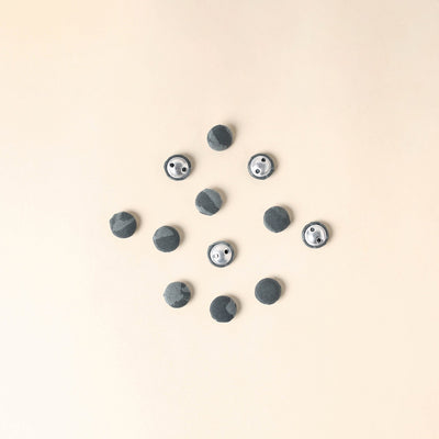  Grey Handmade Fabric Button Small at iTokri