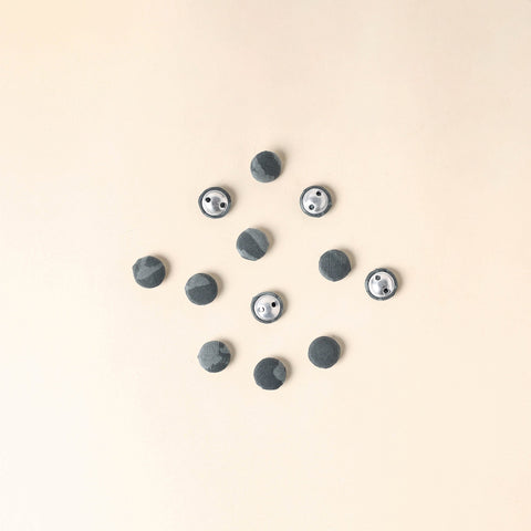  Grey Handmade Fabric Button Small at iTokri