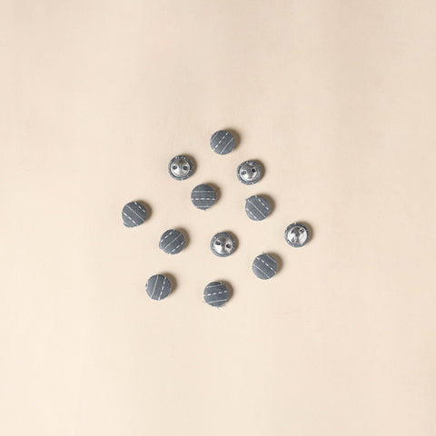  Grey Handmade Fabric Button Small at iTokri