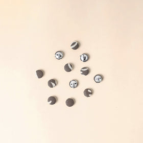 Grey Handmade Fabric Button Small at iTokri