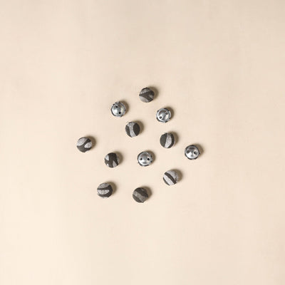  Grey Handmade Fabric Button Small at iTokri
