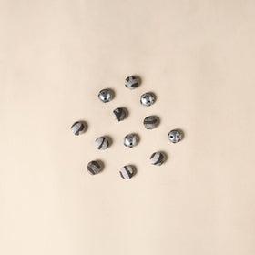  Grey Handmade Fabric Button Small at iTokri