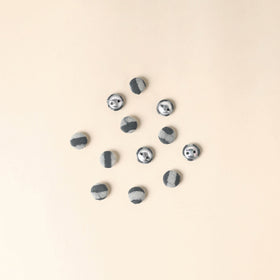  Grey Handmade Fabric Button Small at iTokri