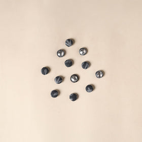  Gery Handmade Fabric Button Small at iTokri