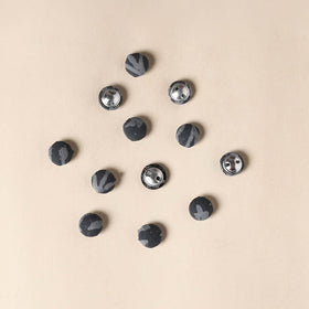  Gery Handmade Fabric Button Small at iTokri