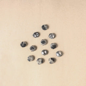 1.5cm handmade fabric small button (set of 12) 03