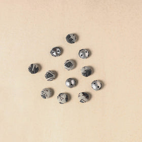 1.5cm handmade fabric small button (set of 12) 03