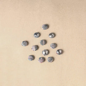 1.5cm handmade fabric small button (set of 12) 12