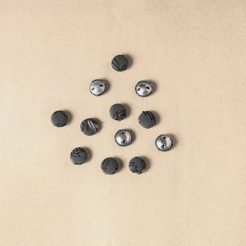 1.5cm handmade fabric small button (set of 12) 15