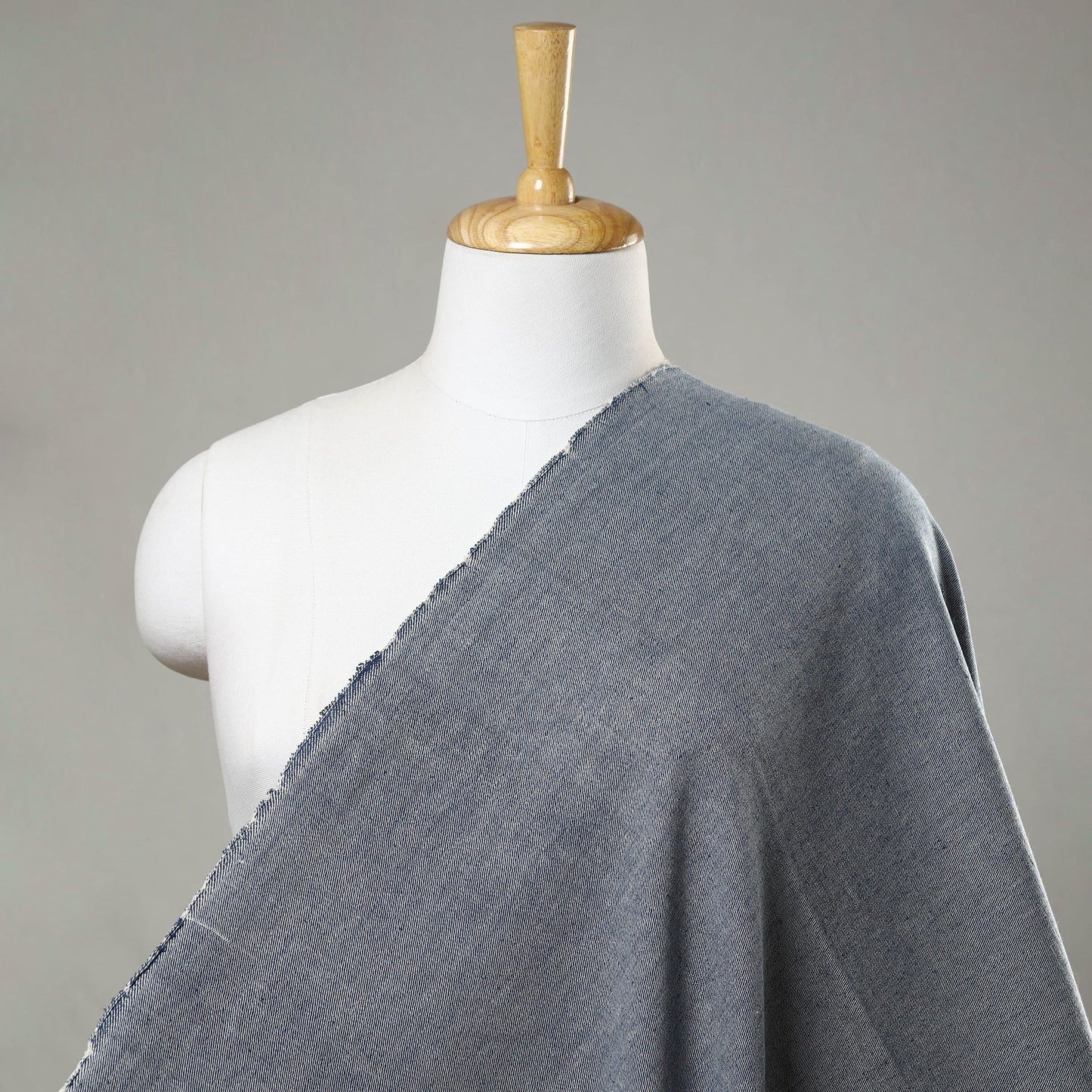 Buy 2/40 Twill Cotton Handspun Handloom Natural Dyed Plain Fabric 09 Online l iTokri.com
