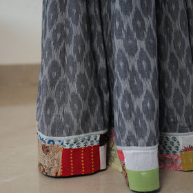 Grey - 24 kali cotton pochampally ikat skirt 03