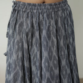 Grey - 24 kali cotton pochampally ikat skirt 03