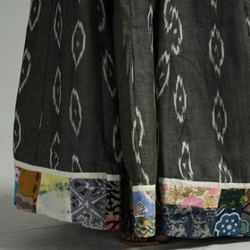 Grey - 24 kali cotton pochampally ikat skirt 14